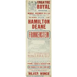 Frankenstein - Broadside from the London Theatric