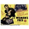 Image 1 : A Woman's Face (MGM, 1941) Half Sheet (22" X 28")