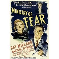 Ministry of Fear (Paramount, 1944) One Sheet (27"