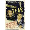 Image 2 : Ministry of Fear (Paramount, 1944) One Sheet (27"
