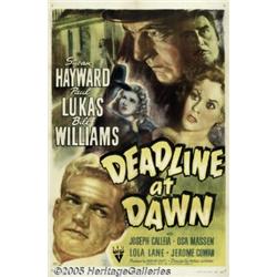Deadline at Dawn (RKO, 1946) One Sheet (27" X 41"