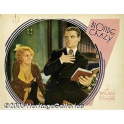 Blonde Crazy (Warner Brothers, 1931). Lobby Card 