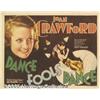 Image 1 : Dance Fools Dance (MGM, 1931) Title Lobby Card (1