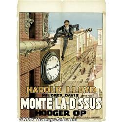 Safety Last! (Pathe', 1923) Belgian Poster (24.5"