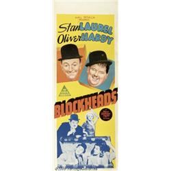 Block-Heads (MGM, 1938) Australian Daybill (15.25