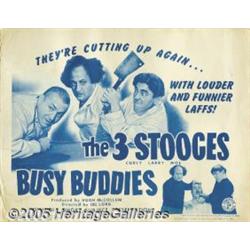 Busy Buddies (Columbia, 1944) Title Lobby Card (1