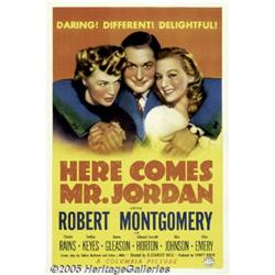 Here Comes Mr. Jordan (Columbia, 1941) One Sheet 