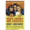 Image 1 : Here Comes Mr. Jordan (Columbia, 1941) One Sheet 