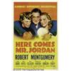 Image 2 : Here Comes Mr. Jordan (Columbia, 1941) One Sheet 
