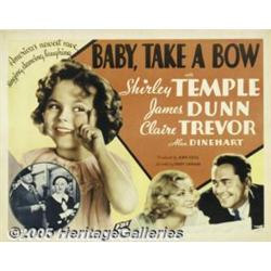 Baby Take a Bow (Fox, 1934) Half Sheet (22" X 28"