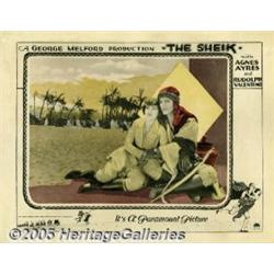The Sheik (Paramount, 1921). Lobby Card (11" X 14