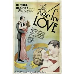 Age for Love (United Artists, 1931). One Sheet (2