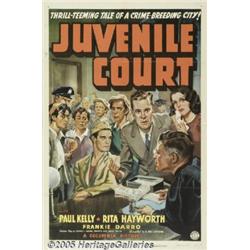 Juvenile Court (Columbia, 1938) One Sheet (27" X 