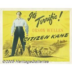 Citizen Kane (RKO, 1941) Title Lobby Card (11" X 
