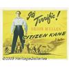 Image 1 : Citizen Kane (RKO, 1941) Title Lobby Card (11" X 