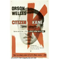 Citizen Kane (RKO, R-1956) One Sheet (27" X 41").