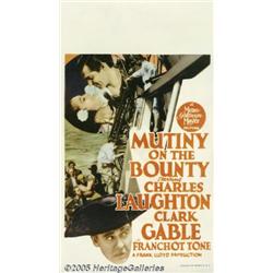 Mutiny On The Bounty (MGM, 1935) Mini-Window Card