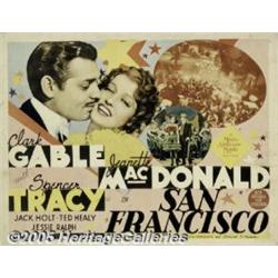 San Francisco (MGM, 1936) Half Sheet (22" X 28").