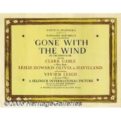 Gone With the Wind (MGM, 1939) Title Lobby Card (