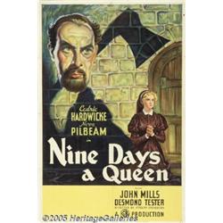 Nine Days A Queen (Gaumont, 1936) One Sheet (27" 