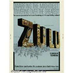 Zulu (Paramount, 1964) Poster (30" X 40"). In Afr