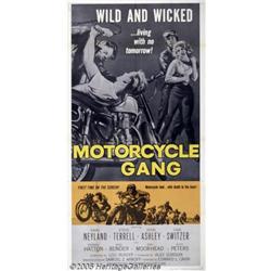 Motorcycle Gang (AIP, 1957) Three Sheet (41" X 81