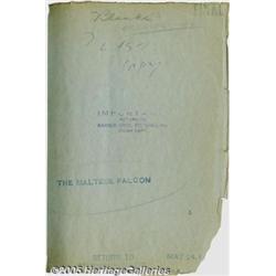 Maltese Falcon (Warner Brothers, 1941)Script (147