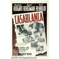 Casablanca (Warner Brothers, 1942) One Sheet (27"