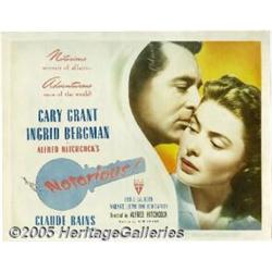 Notorious (RKO, 1946) Title Lobby Card (11" X 14"