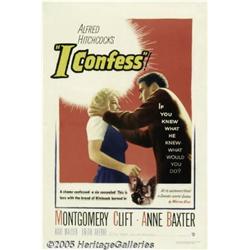 I Confess (Warner Brothers, 1953) One Sheet (27  