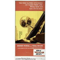 The Wrong Man (Warner Brothers, 1956) Three Sheet