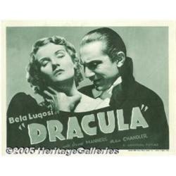 Dracula (Universal, R-1938) Title Lobby Card (11"