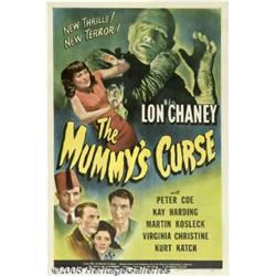 Mummy's Curse (Universal, 1944). One Sheet (27" X