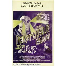 The Invisible Man (Universal, 1933). Window Card 