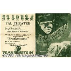Frankenstein (Universal, 1931) Herald (16.5" X 10