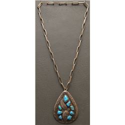 ZUNI INDIAN NECKLACE (EFFIE CALAVAZA)