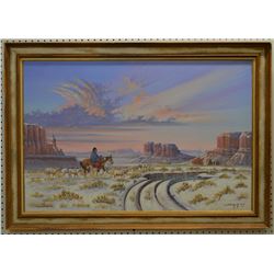 NAVAJO INDIAN PAINTING (YAZZI)