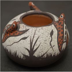 ZUNI INDIAN POTTERY BOWL (MARCUS HOMER)