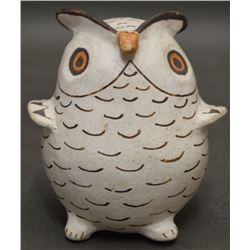 ACOMA INDIAN POTTERY OWL (MARIE Z CHINO)