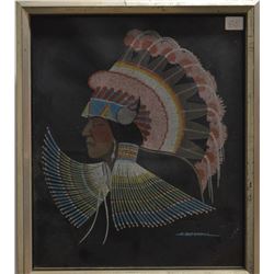 CHEYENNE INDIAN PAINTING (BLACKOWL)