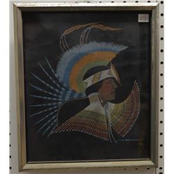 CHEYENNE INDIAN PAINTING (BLACKOWL)