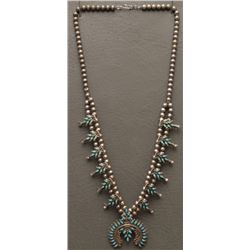 ZUNI INDIAN  SQUASH BLOSSOM NECKLACE