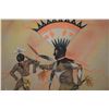 Image 2 : NAVAJO INDIAN SAND PAINTING (MEDICINE CROW)