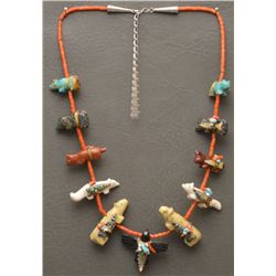 PUEBLO INDIAN FETISH NECKLACE