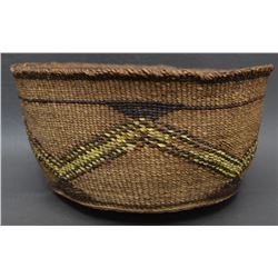 KLAMATH INDIAN BASKETRY BOWL