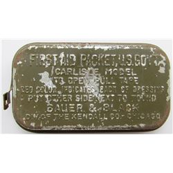 WWII US ARMY FIRST AID PACKET WITH POUCH.