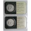 Image 2 : 2001 & 2002 AMERICAN SILVER EAGLES