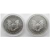 Image 2 : 2008 NO COA & 2012 AMERICAN SILVER EAGLES