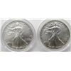 Image 1 : 2011 NO COA & 2007 AMERICAN SILVER EAGLES