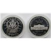 Image 2 : 2 - PROOF SILVER COMMEM DOLLARS;